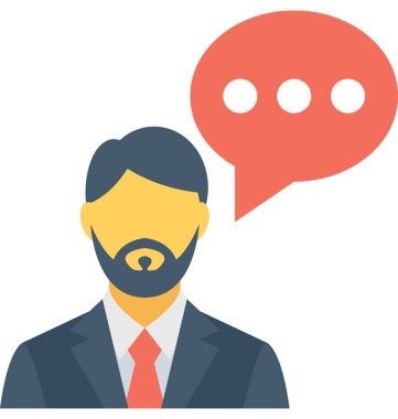 Düz vektör simge konuşmak