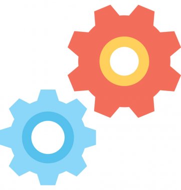 SMM düz vektör simgesi