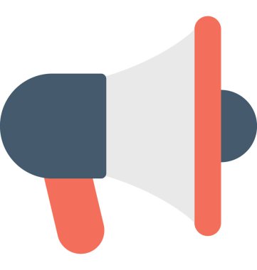 megafon düz vektör simgesi