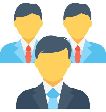 Takım düz vektör simgesi