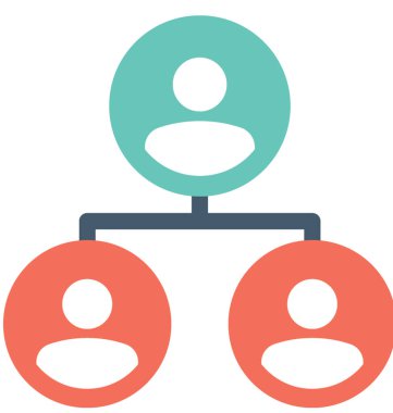 Lider düz vektör simgesi