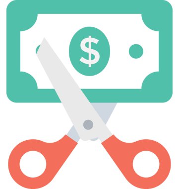 indirimli düz vektör simgesi