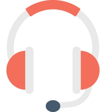 Müşteri servisi düz vektör simgesi