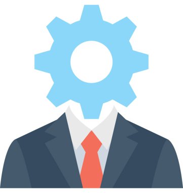 yönetim düz vektör simgesi