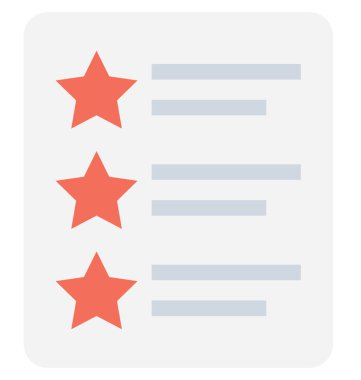 Geribildirim düz vektör simgesi