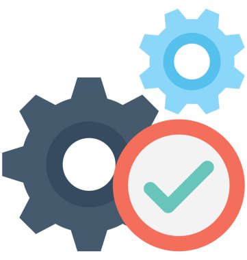 SMM düz vektör simgesi