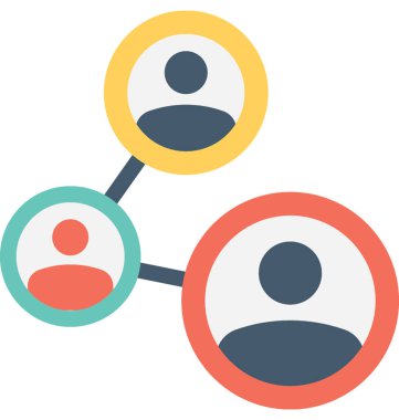 Takım düz vektör simgesi