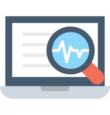 Arama sonuçları düz vektör simgesi