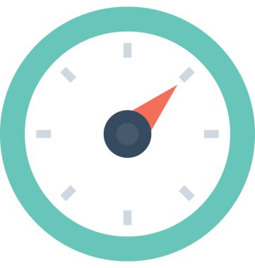 hız göstergesi düz vektör simgesi