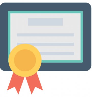 Derecesi düz vektör simgesi