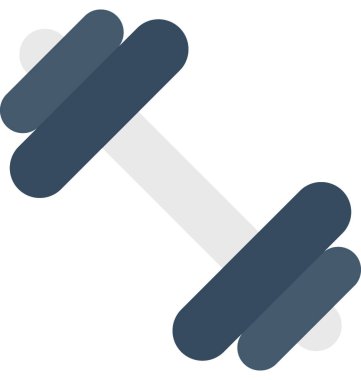 dambıl düz vektör simgesi