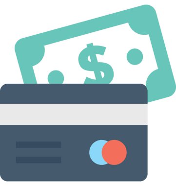 Bankacılık düz vektör simgesi