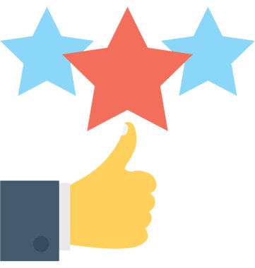 Gözden geçirme düz vektör simgesi