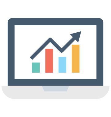 analitik düz vektör simgesi