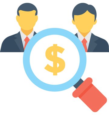 Bankacılık düz vektör simgesi