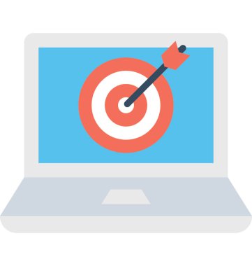 seo düz vektör simgesi