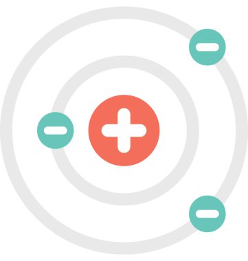 Manyetik alan düz vektör simgesi