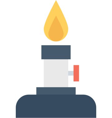 Ruh lamba düz vektör simgesi