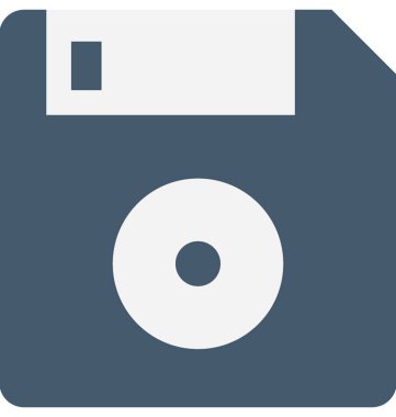 Disket düz vektör simgesi