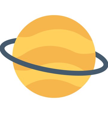 gezegen düz vektör simgesi