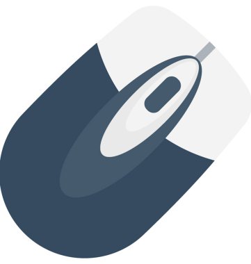 fare düz vektör simgesi