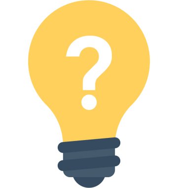 Ampul Düz Vektör Simgesi