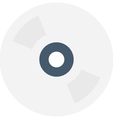 CD düz vektör simgesi