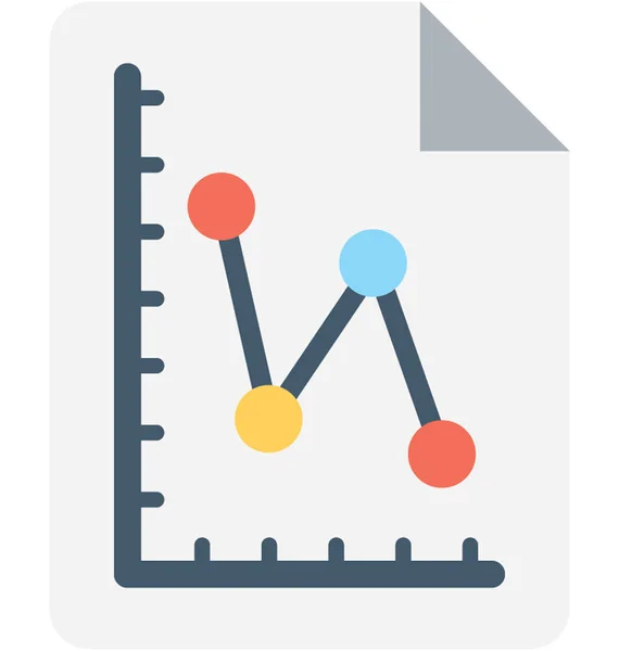 Raport Płaski Wektor Ikona — Wektor stockowy