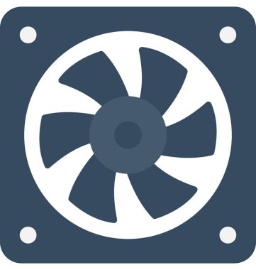 Bilgisayar Hayranı Düz Vektör Simgesi