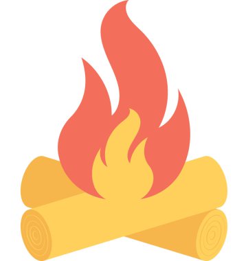 düz vektör simgesini ateşle