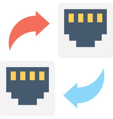 LAN pay düz vektör kutsal kişilerin resmi