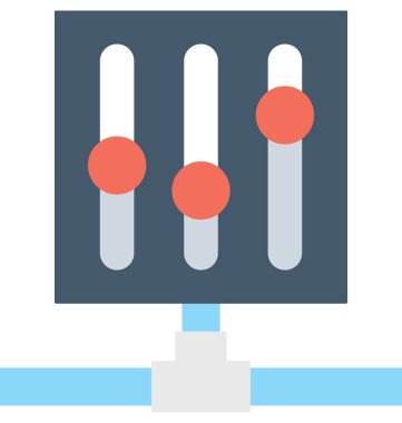 Ses karıştırıcı düz vektör simgesi