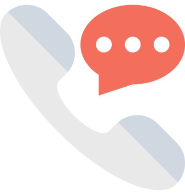 Alıcı düz vektör simgesi