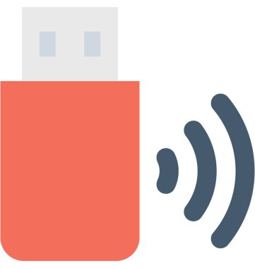 Internet flaş düz vektör simgesi