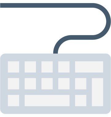 Klavye Düz Vektör Simgesi