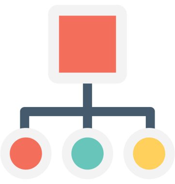 Site Haritası düz vektör simgesi