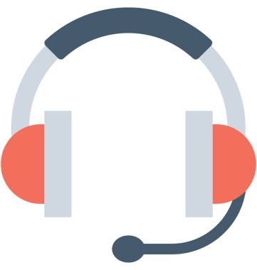 Kulaklıklar Düz Vektör Simgesi