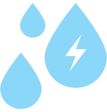 Su düz vektör simgesi