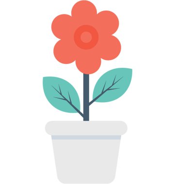 bitkisel düz vektör simgesi