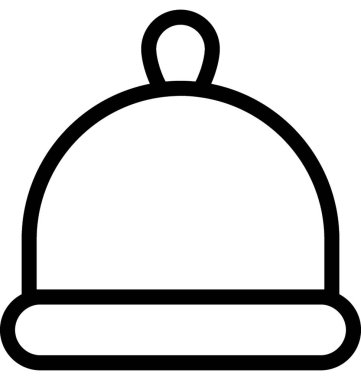 Noel Baba şapkası düz vektör simgesi