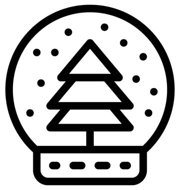 Kar düz vektör simge