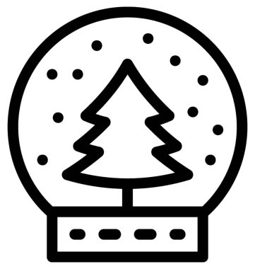 Kar düz vektör simge