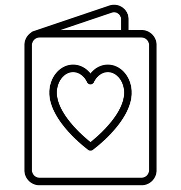 Noel kartı düz vektör simgesi