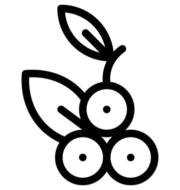 kiraz düz vektör simgesi