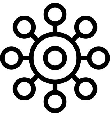 Kar tanesi düz vektör simgesi