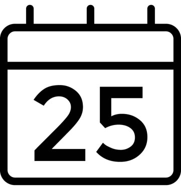 Noel günü düz vektör simgesi