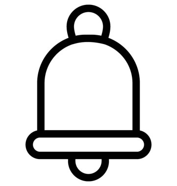 Çan Düz Vektör Simgesi