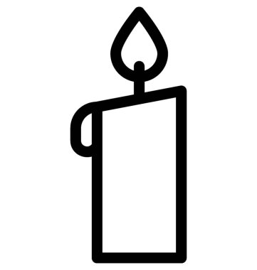 Mum Düz Vektör Simgesi