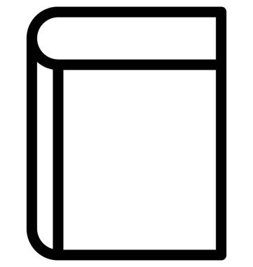 kitap düz vektör simgesi
