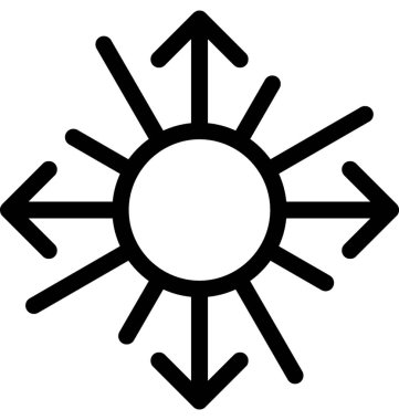 Ok pul düz vektör simgesi